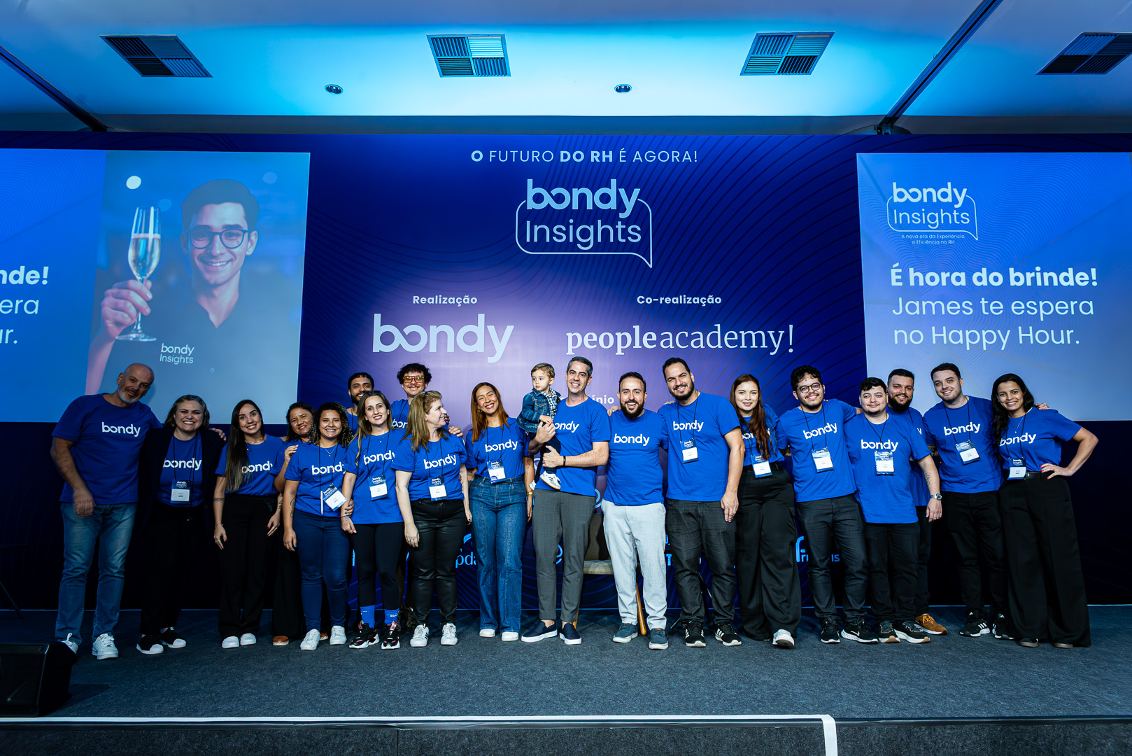 Time Bondy no encerramento do evento